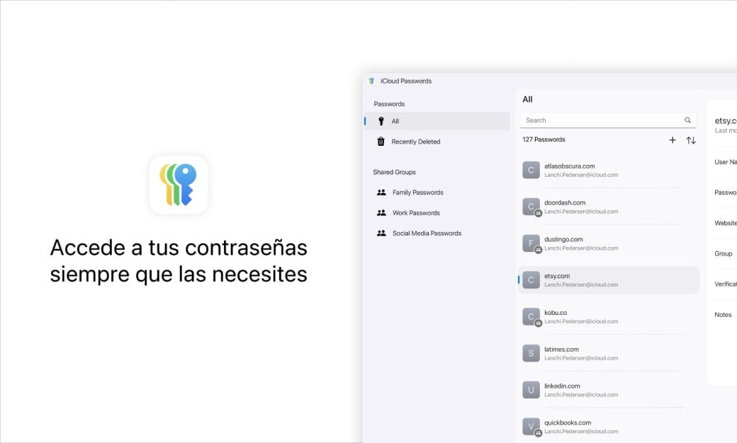 Sincronizar contraseñas del iPhone con Windows