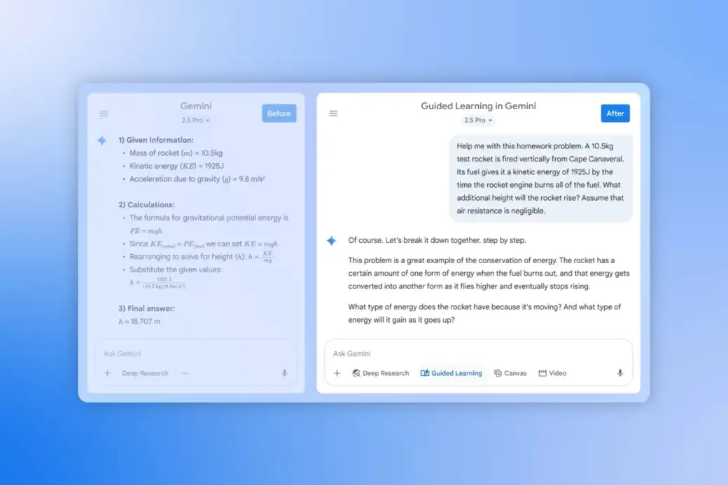 Aprendizaje guiado de Gemini, Guided Learning en inglés