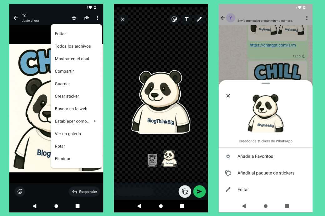 Crear stickers con ChatGPT, stickers de WhatsApp