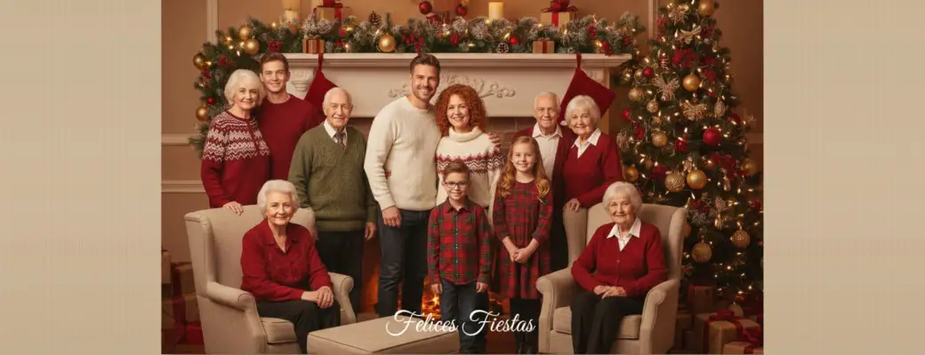 Crear fotos de grupo con IA para felicitaciones navideñas