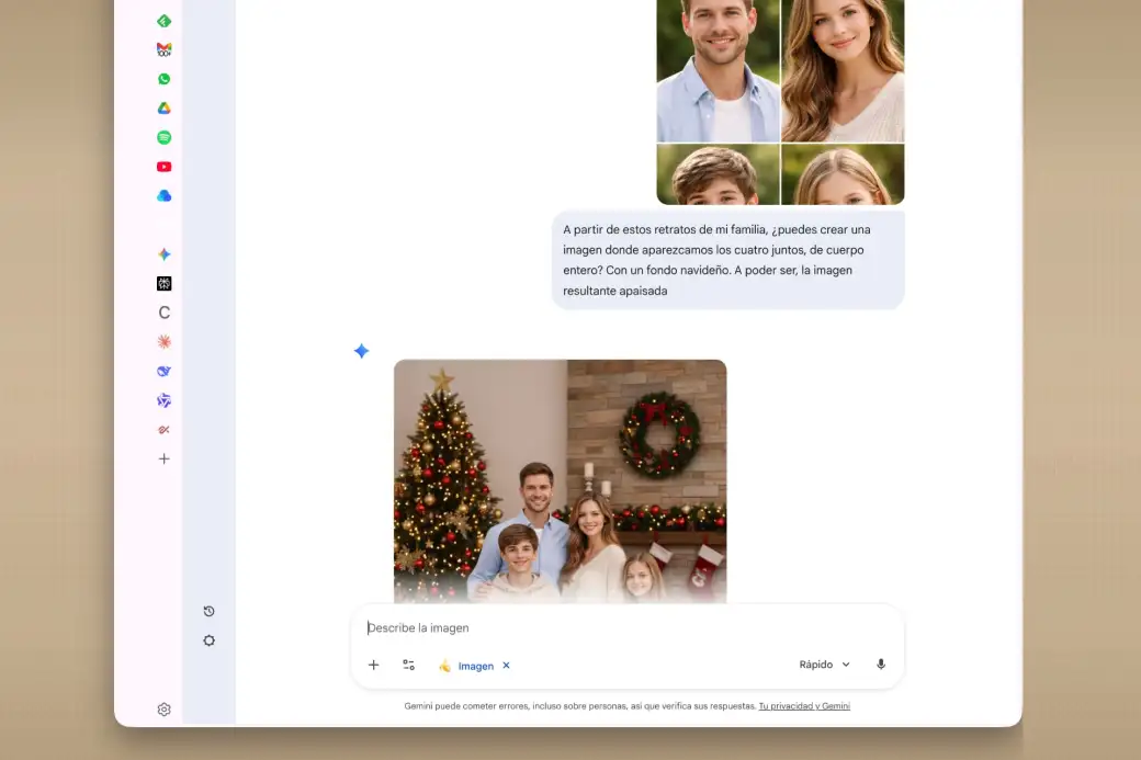 Crear fotos de grupo con IA