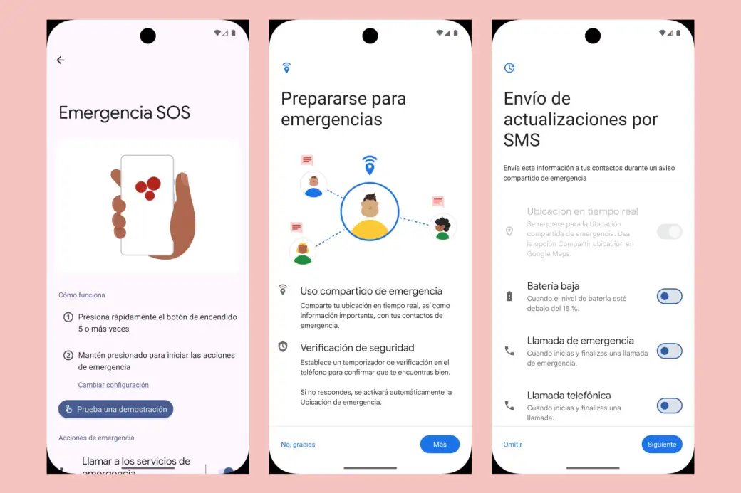 Contactos de emergencia en iPhone y Android