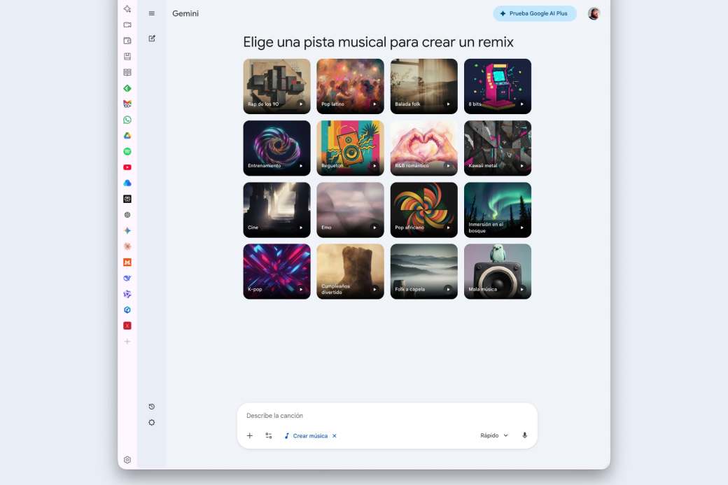 Lyria, el generador de música con IA de Google Gemini