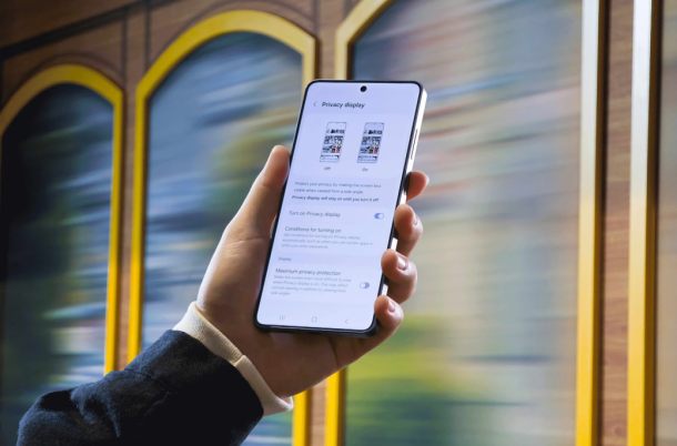 Privacy Display Samsung One UI 9