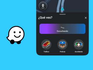 Avisar a Waze por voz