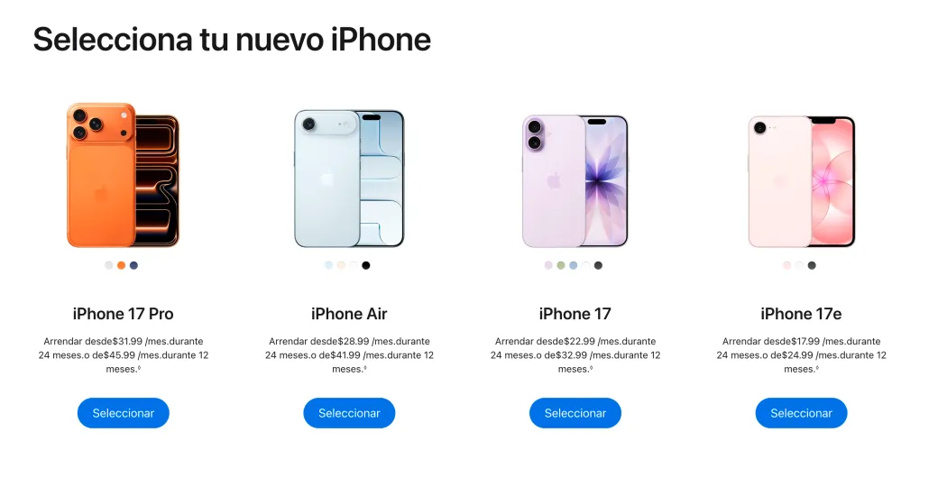 Renting de Apple
