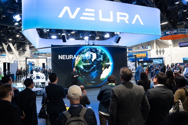 Stand de Neura Robotics en el CES